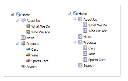 Content Tree Icons