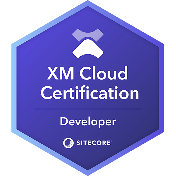 Sitecore XM Cloud Certified Developer Badge